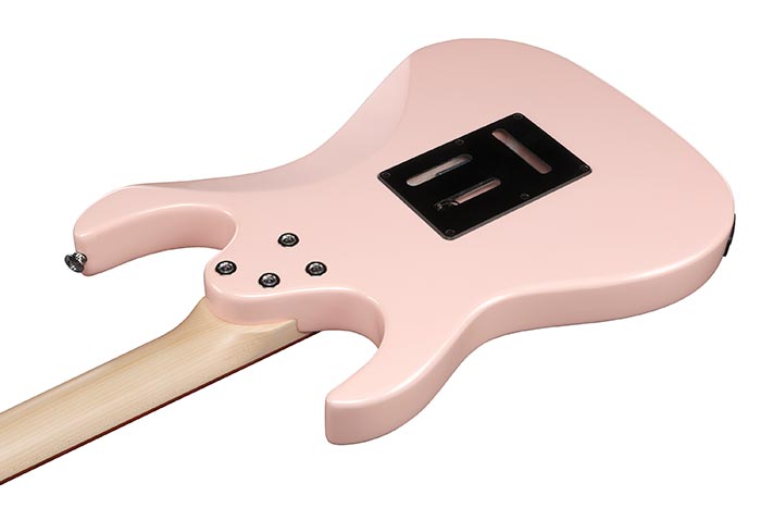 Ibanez GRX40-LPK Light Pink electric guitar rear view