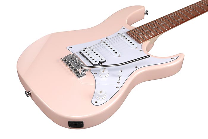 Ibanez GRX40-LPK Light Pink electric guitar pickup detail