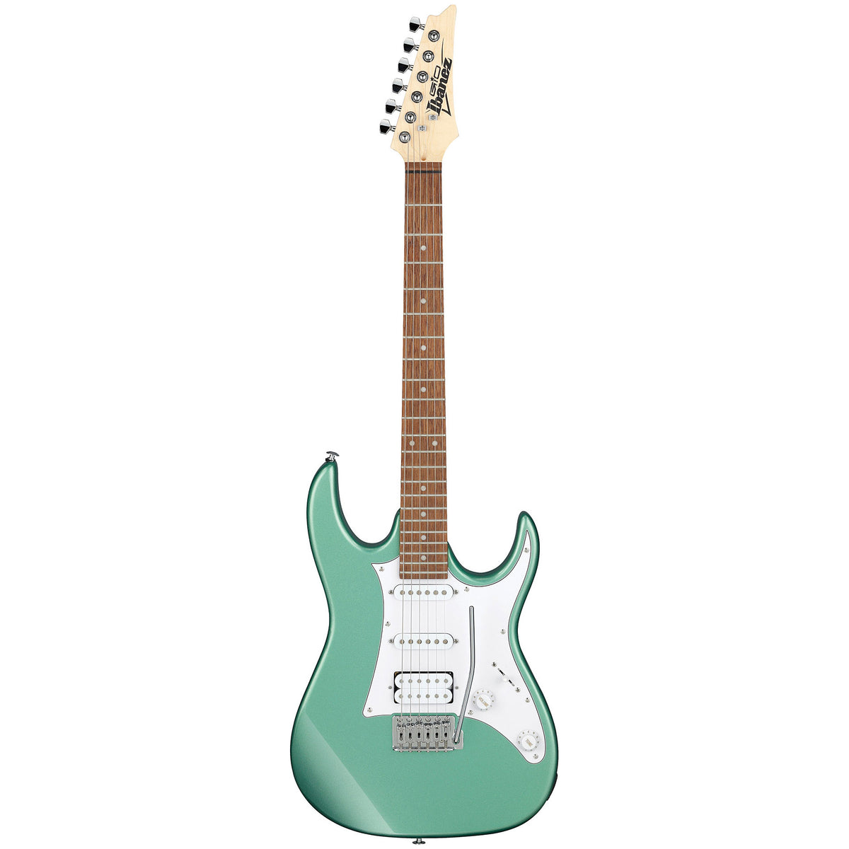 Ibanez GRX40-MGN Metallic Light Green electric guitar front view