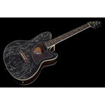 Ibanez TCM50-GBO Galaxy Black guitar three-quarter body view