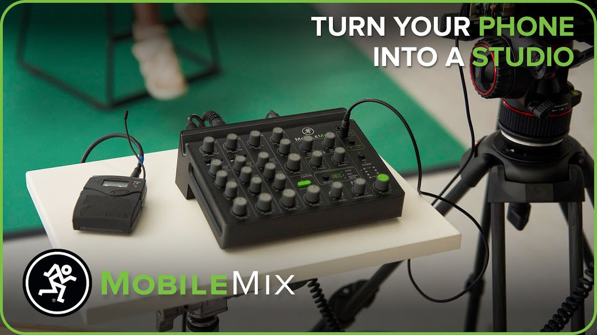 YouTube video thumbnail for Mackie MobileMix portable mixer