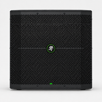 Full front view of the Mackie Thump115S 15-inch powered subwoofer with its front grille and Mackie badge.