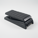 One Proel GF14L black foot pedal shown in close detail with its tread surface, connectors, labels, and branding