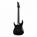 Ibanez GRG140-SB Sunburst electric guitar shown upright from the back, revealing its black rear body, neck, headstock, and hardware on a white background