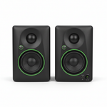 Pair of two Mackie CR3.5 3.5-inch black powered studio monitors shown together from the front
