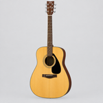 Straight-on full front view of the Yamaha F310 natural steel-string acoustic guitar with spruce top and traditional Western body.