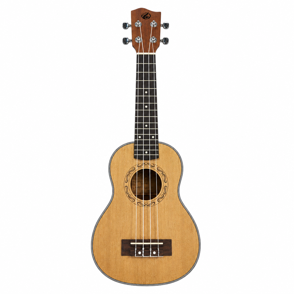 Grape GKS-50 21-inch soprano ukulele, straight front view