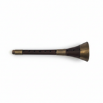 EGY small Egyptian mizmar shown horizontally on a white background