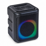 45-degree view of the black Carry-On Soundtrack portable Bluetooth party speaker.