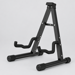 Unbranded J-40B A-frame guitar stand shown from a three-quarter angle with padded contact arms, foldable frame, and rubber feet