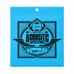 Smiger SAB-11 .011-.052 brass acoustic guitar strings package, full front view with original manufacturer packaging and no external stickers or labels