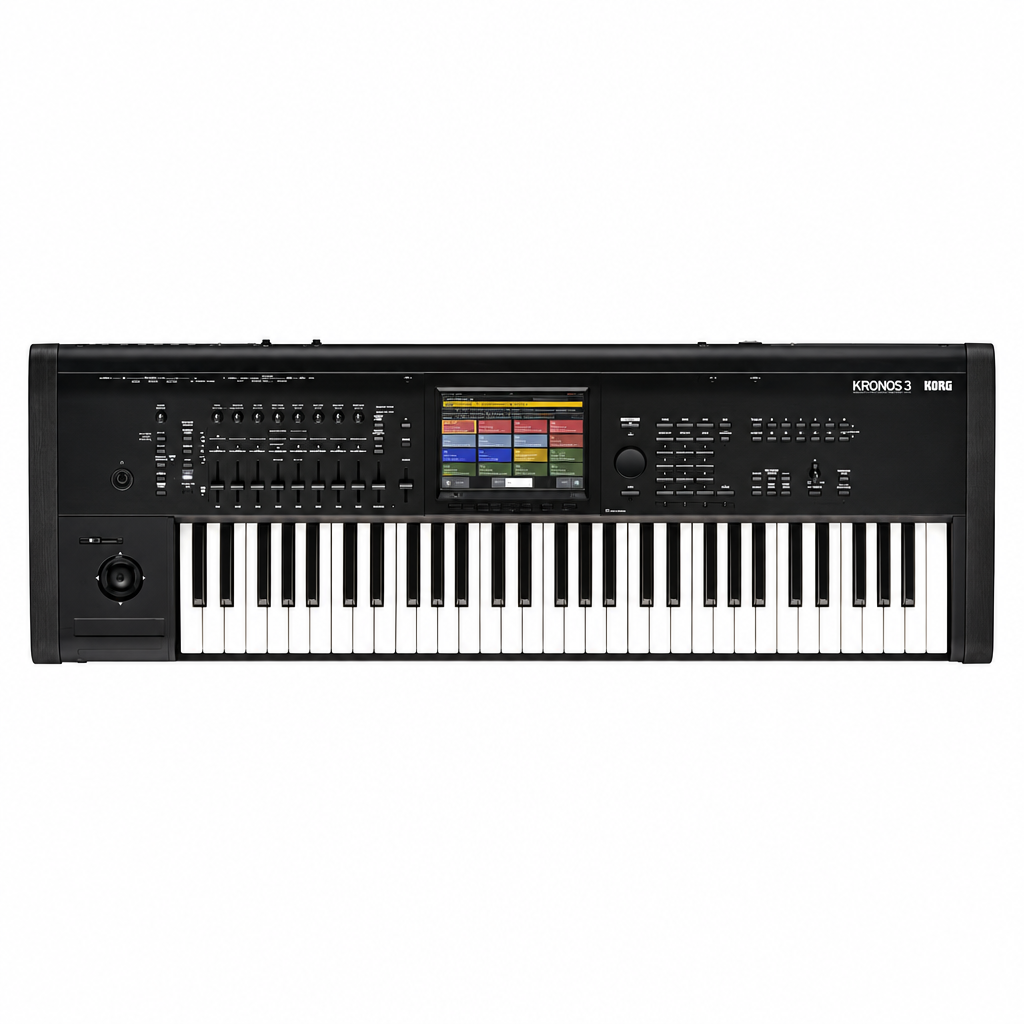 Korg KRONOS 3 professional music workstation keyboard, straight front view