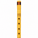 Close-up of the Saber Kawala ney flute maker stamp and finger holes