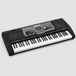 Unbranded MK2089 electronic keyboard shown from a three-quarter diagonal angle with its keys, speakers, display, and control panel