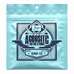 Smiger SAB-10 .010-.048 brass acoustic guitar strings package, full front view with original manufacturer packaging and no external stickers or labels