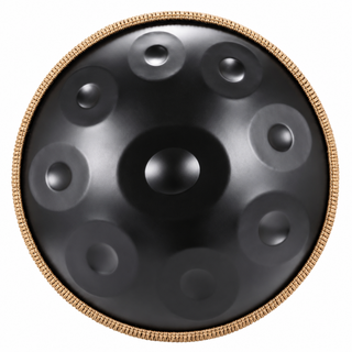Black Steel Handpan Drum, 22-Inch