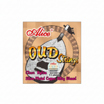 Alice AOD11 11-string oud set package shown from the front with Clear Nylon and Silver-Plated Copper Alloy Wound details on the original packaging