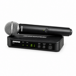 45-degree view of the Shure BLX24UK/SM58-H8E wireless microphone system.