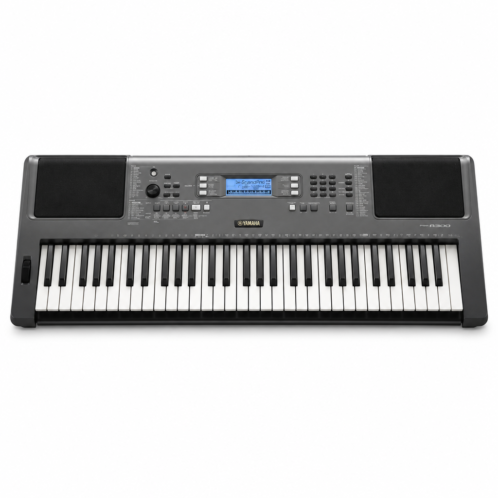 Yamaha PSR-A300 Oriental 61-key keyboard, front view