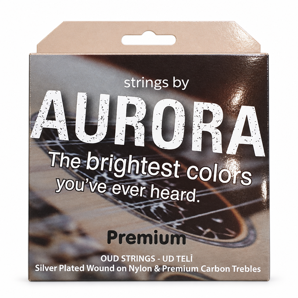 Aurora Premium FaFa oud strings package, straight front view