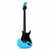 Smiger L-G2-i6-WKB electric guitar shown upright from the front with blue-to-white body, black pickguard, pickups, bridge, and control hardware on a white background