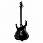 ESP LTD F-10 Series black electric guitar, rear view