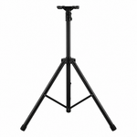 Unbranded Y-502 speaker stand shown from the front with its tripod base, center pole, top mounting plate, and support braces