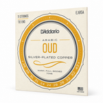 Three-quarter angled view of the D'Addario EJ95A Arabic oud string package