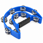Teniniyu blue half-moon tambourine, rear view