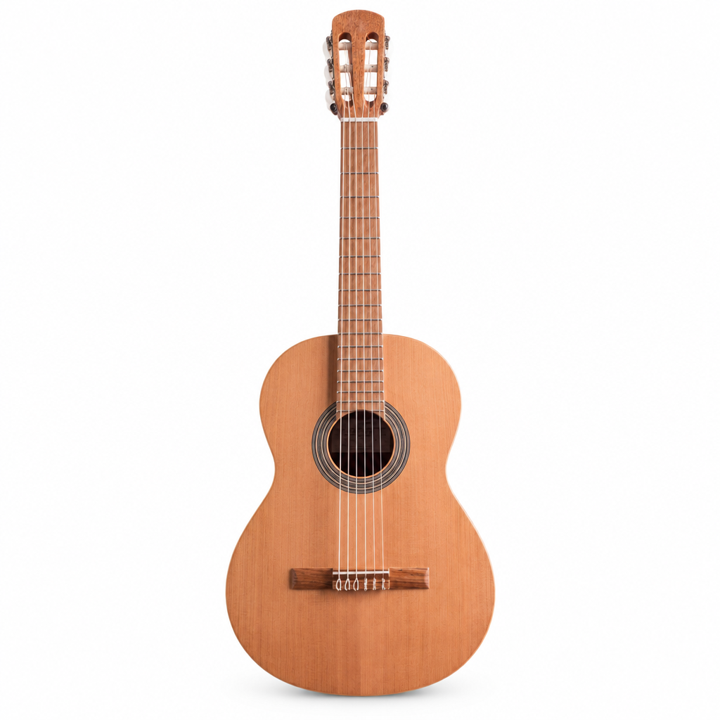 Laqant by Alhambra College 2 classical guitar, front view