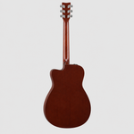 Straight-on full rear view of the Yamaha FX310AII acoustic-electric guitar.