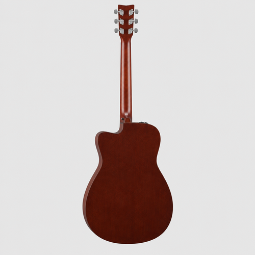 Straight-on full rear view of the Yamaha FX310AII acoustic-electric guitar.