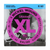 D'Addario EXL120 Nickel Wound electric guitar strings package shown straight-on with Super Light 09-42, Bright Tone Round Wound, USA Made, and original printed details preserved on a clean white background