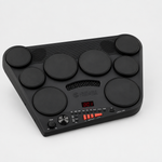 Front-right three-quarter view of the Yamaha DD-75 mini electronic drum kit.