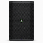 Full front view of the Mackie Thump215 powered loudspeaker with its front grille and Mackie badge.