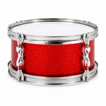 11-inch red snare drum for kids and beginners, front view