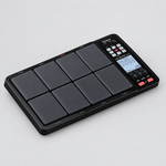 Three-quarter view of the Roland SPD-30 Octapad showing its eight pads, screen, and controls.