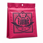 Smiger SE-10 .010-.046 nickel wound electric guitar strings package, three-quarter angled view showing package thickness and original manufacturer design