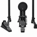 Close-up view of the kick trigger and foot pedals on the Medeli DD610S electronic drum kit