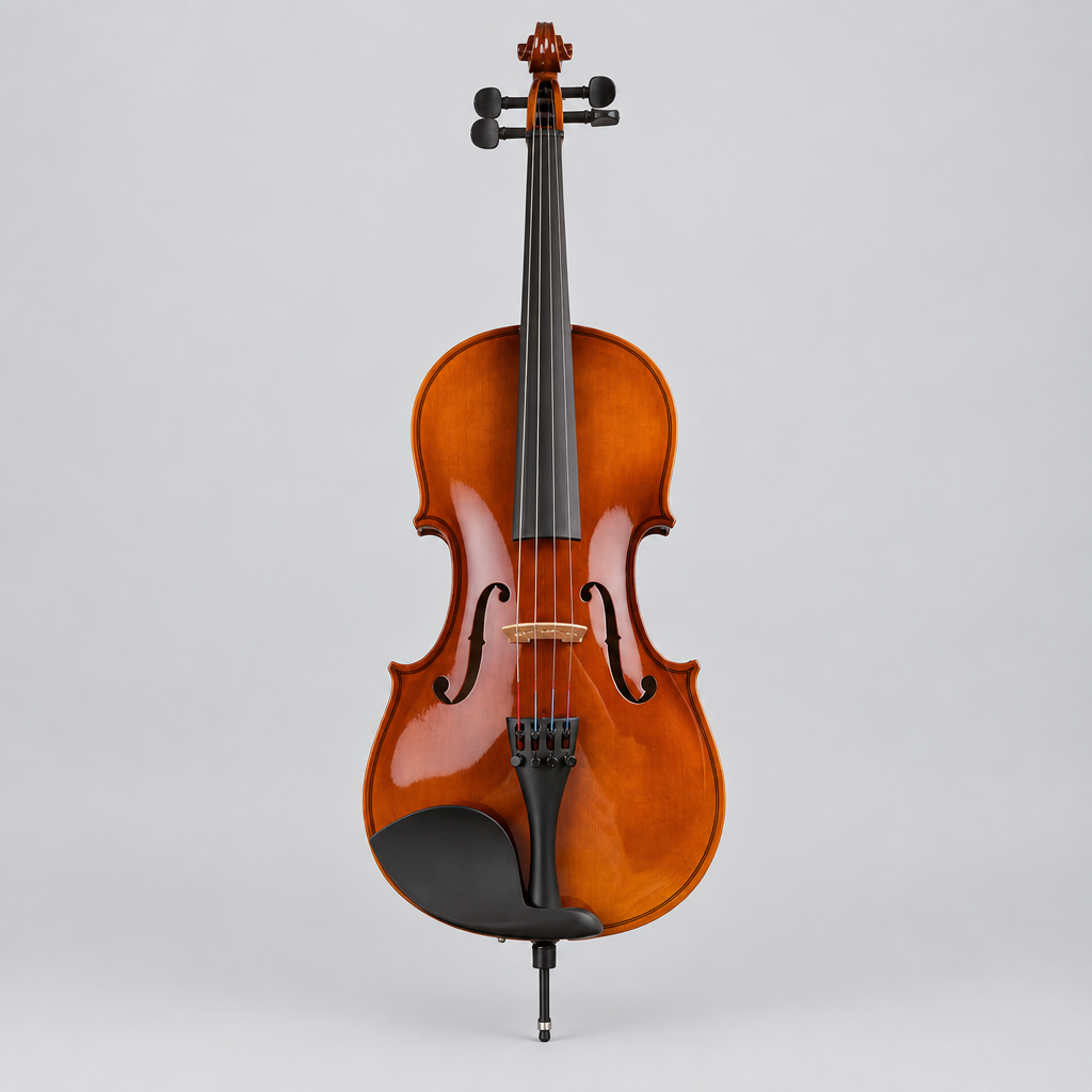 Unbranded HC516 4/4 cello shown from the front in a square studio product image