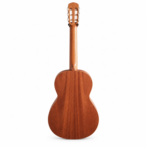 Laqant by Alhambra College 2 classical guitar, rear view