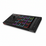 Akai Professional MPC Studio black music production controller shown at an angled view with 16 performance pads, buttons, and controls on a white background