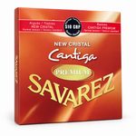Savarez Cantiga Premium 510-CRP bass guitar strings package, three-quarter angled view