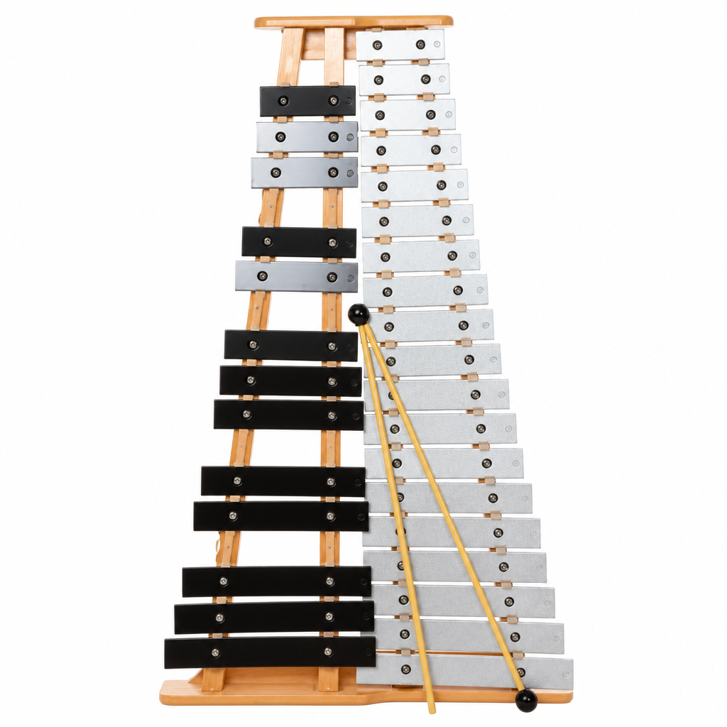 Close-up of the Power Beat 8032NC aluminum bars and their layout.