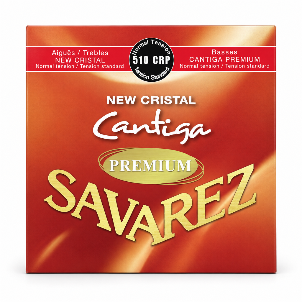 Savarez Cantiga Premium 510-CRP bass guitar strings package, straight front view