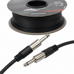 Close-up of the Proel instrumental audio cable roll connectors and cable section on a clean white background