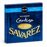 Savarez Alliance Cantiga Premium 510AJP bass guitar strings package, three-quarter angled view