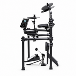 Practice rhythms and build your own kit sound with the MZ52O electronic drum set. The 8-inch dual-zone mesh snare and compact toms provide a varied playing setup, while choke-equipped crash and ride pads add control to cymbal accents.

Drums and cymbals
Three 7.5-inch single-zone toms and one 8-inch dual-zone mesh snare
10-inch crash and ride cymbals, each with choke; 10-inch hi-hat with continuous-type pedal
6-inch kick pad; support for a second crash and double-bass triggering
Sounds and practice
25 prese