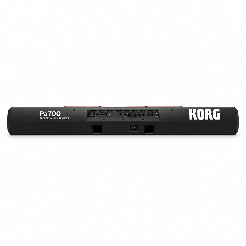 Korg Pa700-OR Oriental 61-key professional arranger keyboard, rear connection view