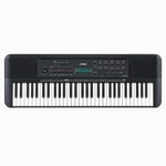 Straight-on front view of the Yamaha PSR-E273 61-key portable keyboard, showing the full keybed, speakers and control panel.
